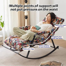 AYHARYLH Outdoor Rocking Chair, Rocking Glider Chair, Indoor Modern Glider Rocking Chair Rocking,Comfortable Upholstered Rocking Chair, for Indoor & Outside, for Front Porch, for Porch, Garden, Patio