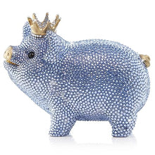 Jay Strongwater Gatsby Pavé Piggy Bank Pale Blue