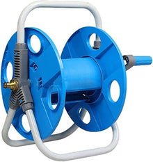 VIXARKO Outdoor Garden Hose Reel Garden Hose Reel Cart ，Portable Hose Cart Reel All-in-one Quick Storage Water Pipe Trolley Especially Stable, Convenient in Garden and Outdoor(Black,29x26.5x31 cm)