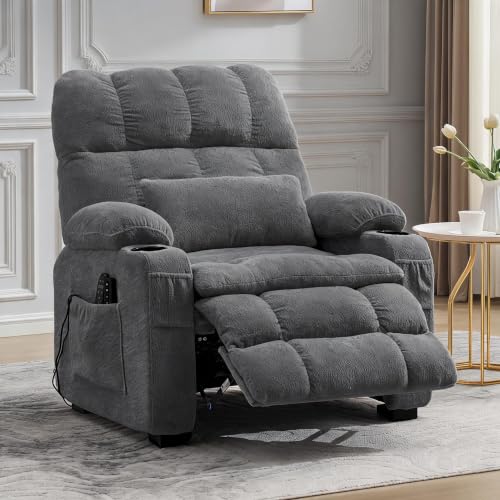 Homhougo Oversized Power Recliner Chair, 25.6" Wide Seat