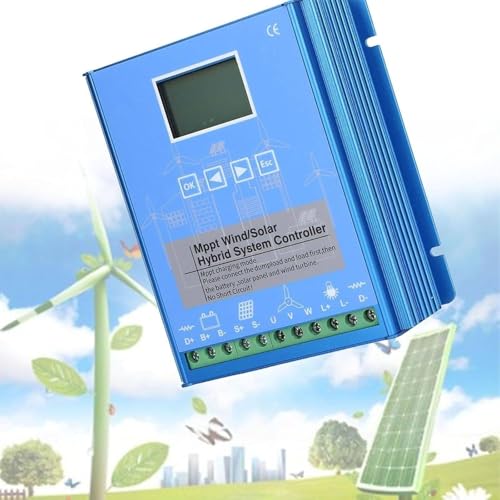 KZZAAO 9000W Renewable Energy Controller Universal for Off Grid Wind Solar Hybrid Systems Hybrid Charge Controller,48V