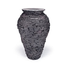 Aquascape Large Stacked Slate Urn Fountain Gray 56.5 Inches Tall