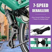 DoCred Adult Folding Tricycle 7-Speed Green