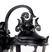 Casa Marseille 31" High Black Traditional Large Outdoor Wall Light Fixture
