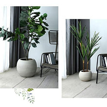Planting Pot Ceramic Flower Pot Plant Container Oversized Spherical Floor Planter Mall Decoration Courtyard Large Green Flower Pot Indoor Plant Pot (Color : L)