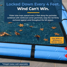 Blue Wave BWC574 30-ft x 50-ft Rectangular Leaf Net In Ground Pool Cover,Black