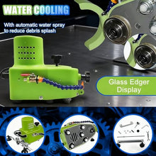 Portable Small Glass Edging Machine, Electric Glass Edger, Straight, Round, Beveled Edge Grinder, Glass Marble Ceramic Polishing Machine