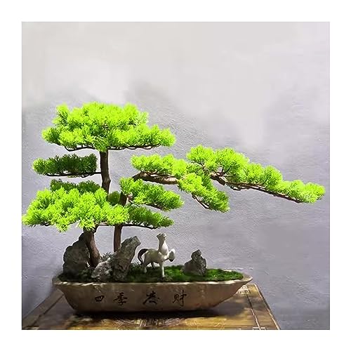 AOKLEY Artificial Bonsai Artificial Bonsai Tree Potted Plant Ornament Bonsai Simulation Bonsai Green Plant Fake Plant Decoration for Home Office (Color : B)