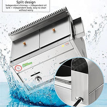CVGfko Stainless Steel Gas Fryer - 20L Large Capacity for Home and Commercial Use | Adjustable Firepower | IncluBaskets and Lids | Ideal for Chips, Donuts, Fish | Easy to Clean