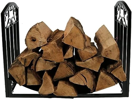 DOIBG Outdoor Firewood Rack with Steel Construction for Medium Heavy Duty Wood S Log Holder for Outdoor Fireplace