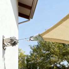 ColourTree Rectangle Beige 22' x 24' Super Ring Sun Shade Sail Canopy Structure, Super Durable Heavy Duty, Reinforced Corners, Edges & 260 GSM Permeable Fabric