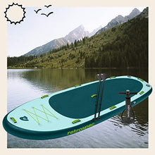 Retrospec Weekender-Crew 16 Extra Wide Inflatable Stand Up Multi Person Paddleboard ArmorStrength PVC iSUP Bundle Aruba Riptide