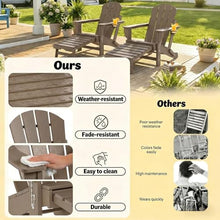Cvqza Adirondack Chair Set of 2, Stylish Folding Fire Pit Chair for Outdoor Relaxation, Comfortable Seating for Patio, Garden, Camping, Durable Weather Resistant Design