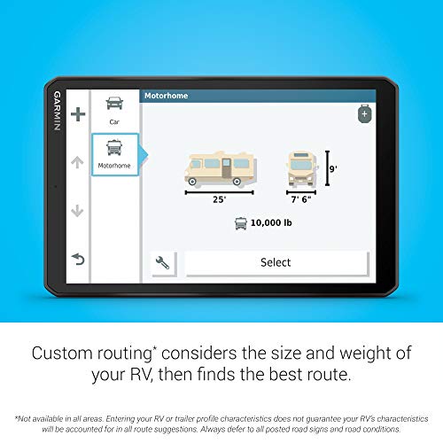 Garmin RV 890 GPS Navigator for RVs with 8” Display and Custom Routing