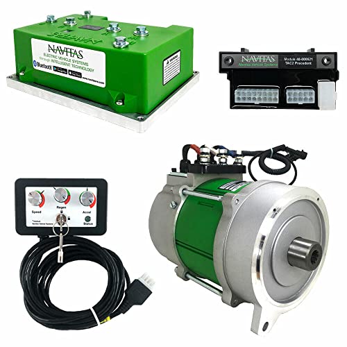 Buggies Unlimited Navitas DC to AC Conversion Kit for Club Car Precedent Golf Carts | High Speed/Torque 4KW AC Motor & 600A TAC2 Controller