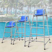 KGBNYSS Ground Pool Ladder Removable Life Guard Observation Chairs for Adults/Kids/Referee, Stainless Steel Deck Chairs(180cm/70.8in/5.9ft Tall)