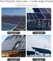 AOXHUGB Outdoor Solar Panel Cleaning Kit - 60cm Automatic Rotating Brush Telescopic Pole Extends to 3.5M - Efficient Water-Powered Window & Solar Cleaner(Size 5.5m)
