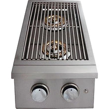 RCS Premier Series Built-In Propane Gas Double Side Burner W/Blue LED Lights - RJCSSBLLP