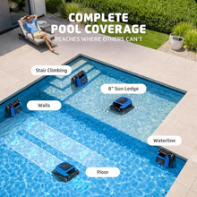 Dolphin Nautilus EON 100 Cordless Robotic Pool Cleaner Ideal for Pools up to 50 FT – Wi-Fi Connected, Wall & Waterline Scrubbing, Top-Load Filter, Smart Navigation