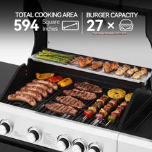 Grills House OK4004T 4-Burner Outdoor Kitchen Gas Grill Black