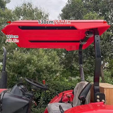Removable Tractor Roof Canopy Easy Assembly Tractor Shade with Metal Diagonal Bracing Fits Most Equipped Tractors*Mowers 130X120/160X124Cm 3 Color Choices,White-130 * 120cm