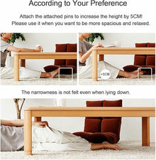 MNJVCFDS Japanese kotatsu Table Blanket Set with Heater,Coffee or Tea Low Floor Meditation Table,Keep Feeties Warm,Winter Heating Tatami Bay Window Multifunctional Solid Wood