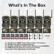 Stealth Cam 36MP Fusion Max Cellular Trail Camera Bundle with Accessories