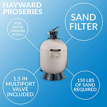 Hayward ProSeries Swimming Pool Sand Filter for Above Ground Pools, 18 Inch