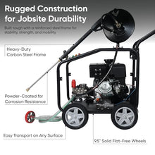 Dapper Supply 4350 PSI Cold Water Gas Pressure Washer, 5.0 GPM, 50 ft Hose, Electric Start, Water-Cooled Triplex Pump, 49-State Compliant