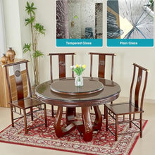 KXWOQ3ED Round Clear Glass Table Top, Flat Polished Edge Tempered Glass, Replacement Glass Table Top for Dining Tables, End Tables, and Outdoor Patio Table Tops or Table Protector(85 CM(34 INCH))