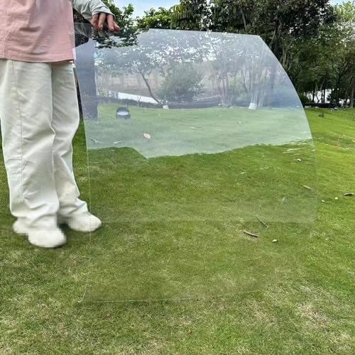 ARGENTFLUX Polycarbonate Greenhouse Panels,Transparent Roofing Sheet,Acrylic Plastic Sheet,1.2mm Thick,Impact Resistant Replacement Cover(5.1 x 27.9ft)