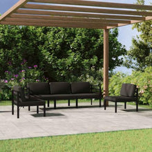 MNCVXAXG 5 Piece Aluminum Patio Lounge Set with Cushions