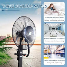 Industrial Oscillating Misting Fan with 42L Water Tank, High-Efficiency Cooling for Greenhouse, Factory, and Workshop Use(750Mm)
