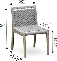WholesaleTeakFurniture Grade-A Weathered Teak Wood 4 Seater 5 Pc Dining Set: 60" SEMA Round Table and 4 SEMA Armless Chairs #21Se3500