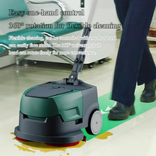 STMKB Walk Behind Floor Scrubber Machine, Cleaning Width 15 Inches, 90 Minutes Battery Life, 4.8l/5.8l Dual Water Tanks, 10kg Lightweight Design, Suitable for 100~1000㎡ Places