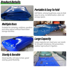 Portable Water Tank with Valve, Agricultural Irrigation Outdoor Emergency Water/ Foldable Bathtub Water Bladder for Outdoor Camping Garden Irrigation, 20-1070Gal ( Color : B , Size : 2.5x1.5x0.81m/302