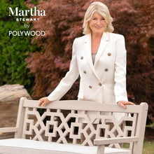 Martha Stewart by POLYWOOD® Chinoiserie 3-Piece Farmhouse Bistro Counter Set in Slate Grey