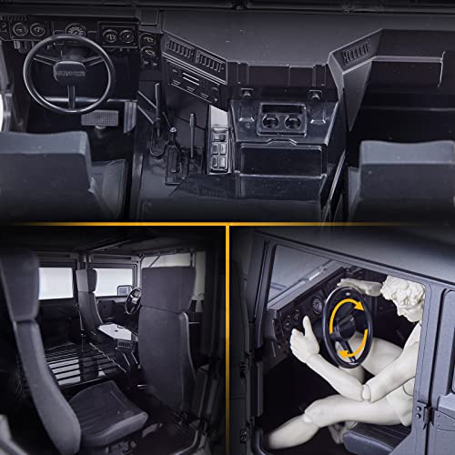 BEEZRC FMS 1:12 Hummer H1 RC Car Black