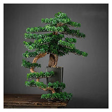 FAFACAI Small Bonsai 1 PC Welcome Pine Bonsai Desktop Decoration Living Room Home Dector Fake Tree Green Potted Plant Ornaments Scenery Fake Plant Greenery Decor for Desk (Color : E) (E)