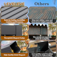 LEVELEVE 10' x 12' Louvered Pergola with Adjustable Roof & Drainage System, Weatherproof Outdoor Metal Gazebo with Curtains & Netting, Large Hardtop Canopy for Patio, Garden, Deck, Backyard