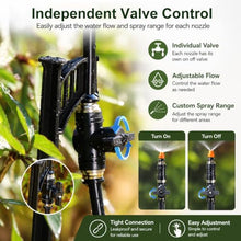 100 200 330 Ft Greenhouse Sprinkler System, 360° Drip Micro Spray Emitters