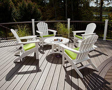 TREX Outdoor Furniture Yacht Club Shellback 5-Piece Adirondack Conversation Group Rainforest Canopy