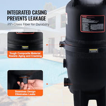 VEVOR 2026 Pro Cartridge Pool Filter Tank & Element for Above Ground & Inground Pools, Large 520-525Sq. Ft Cleaner System Compatible W/Pumps 1 to 3 HP| Up to 15311 GPH |for Pools Up to 122490 Gallons
