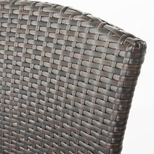 Christopher Knight Home Landis Outdoor 5 Piece Multi-Brown Wicker Bar Set