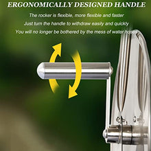 Garden Hose Reels with with Hose and Nozzle, Wall Mounted/Portable Water Hose Reel with Crank, Stainless Steel Water Pipe Storage Shelf Reel Holder, Reel Cart Hose Caddy for Watering Washing