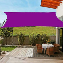Purple,20' x 20',Shade Sail Square Waterproof & 95% UV Block Outdoor Rectangle Sun Shade Sail, for Patio Garden Backyard Sunscreen Awning Canopy with Hardware Kit, Custom Sizes