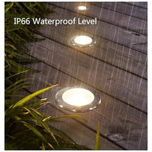 tyfuture 4 Pack Outdoor Ground Light COB Underground Light IP66 Waterproof LED Recessed Buried Lights for Yard Garden Driveway Deck Path Patio Landscape Lighting(White,30W-AC24V)