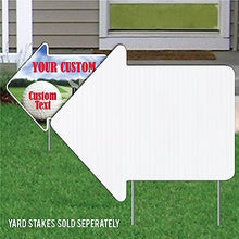 VictoryStore 22-Inch Blank Arrow Yard Signs Waterproof 4mm Corrugated Plastic White 250 Pack