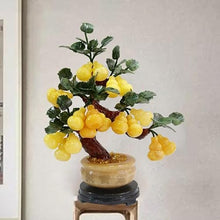YXIANG56Q Fake Plants Jade Ornaments and Feng Shui Potted Plants - Artificial House Decoration Bonsai Tree(Medium)