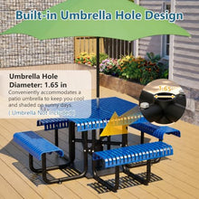 KEIKI Heavy Duty Outdoor Picnic Dining Table and Chairs Bench Set for 4-8